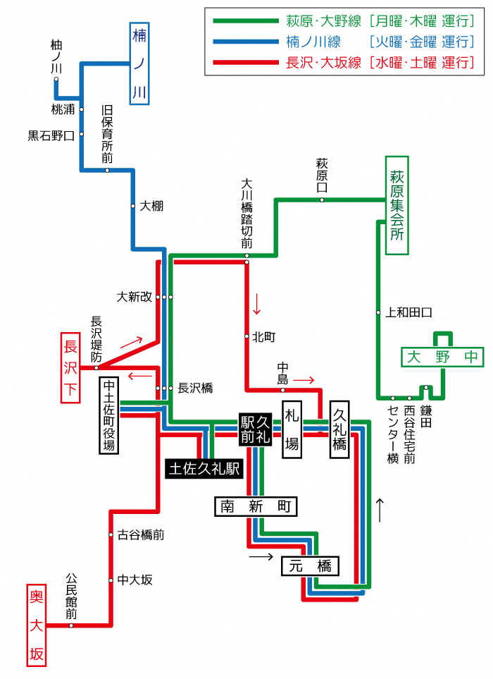 系統別路線図(久礼)