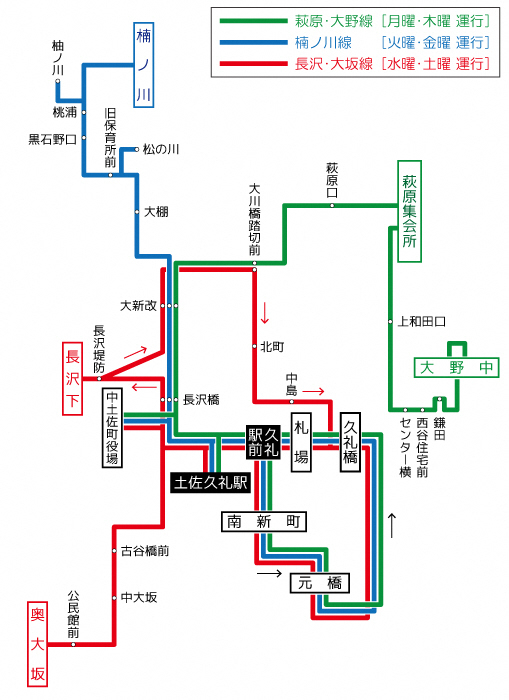 系統別路線図(久礼)