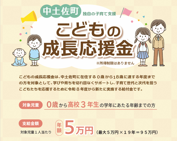中土佐町こどもの成長応援金